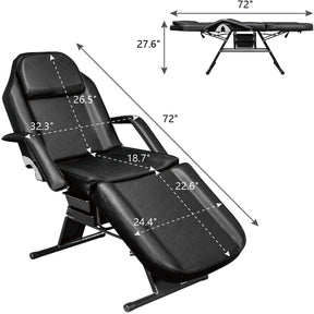 OmySalon SBWD 72in Adjustable Facial Massage Bed w/2 Beauty Baskets