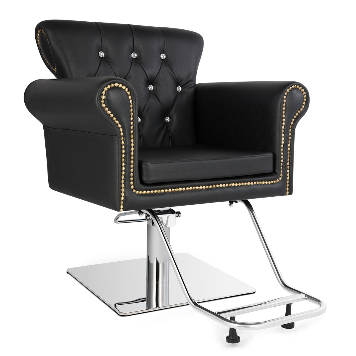 OmySalon Barber Chair Hydraulic Styling Chair Spa Styling Hairdressing Tattoo Equipment Black
