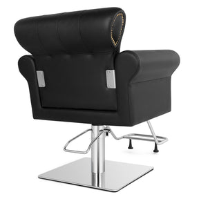 OmySalon Barber Chair Hydraulic Styling Chair Spa Styling Hairdressing Tattoo Equipment Black