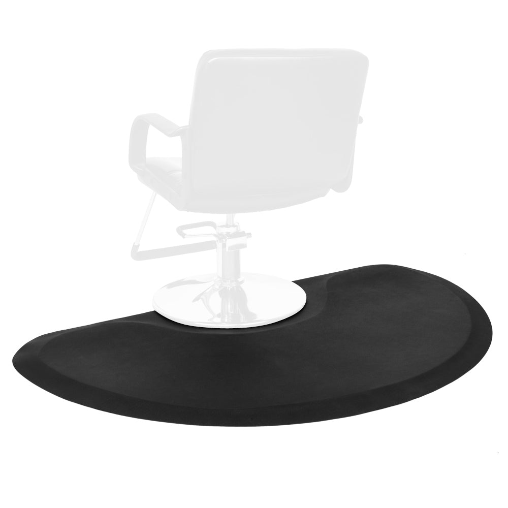 OmySalon 3' x 5' Salon Anti Fatigue Mat Circular Barber Mat for Hair Stylist Standing 1/2'' Thick