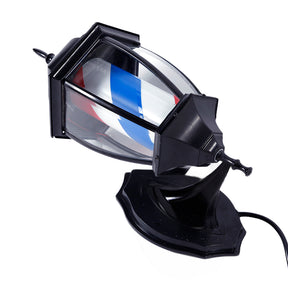 OmySalon 20in Barber Pole Light with Rotating Red White Blue LED Strips