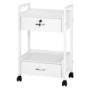 Omysalon 1 Operator Basic Nail Salon Package with Two Drawers White