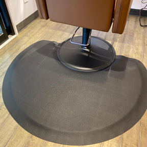 OmySalon 3' x 4' Salon Anti Fatigue Mat Circular Barber Mat for Round Base 1/2'' Thick