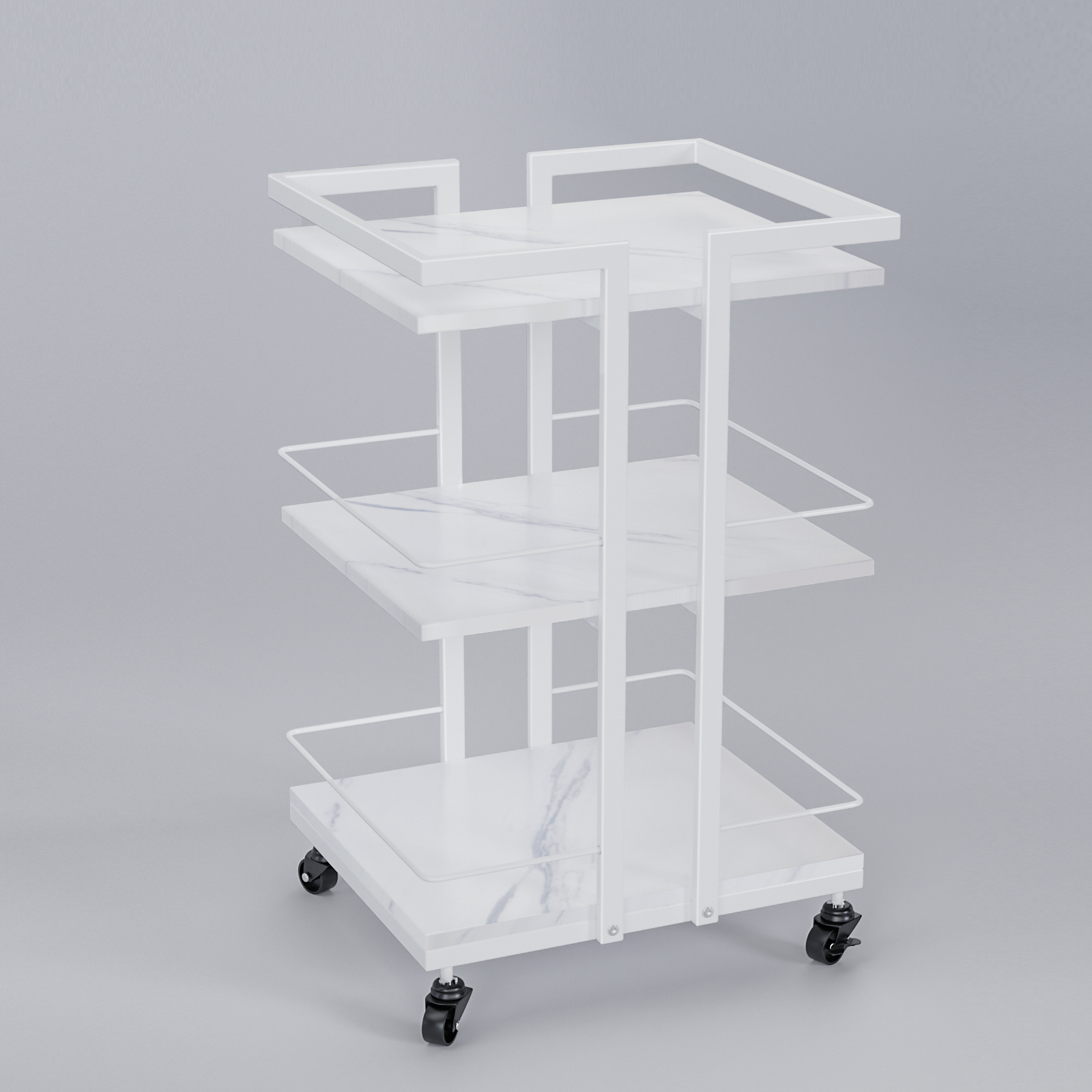 OmySalon Esthetician Cart with Wheels Salon Trolley Cart