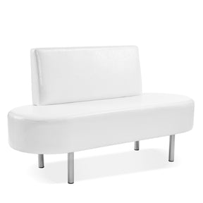 OmySalon WBWB Modern Reception Waiting Room Bench Chair with Backrest for Beauty Barber Salon SPA Office