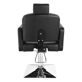 OmySalon SC1801 All Purpose Heavy Duty Reclining Minimalist Hair Salon Chair w/Headrest