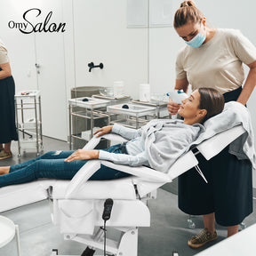 OmySalon FESB 75in Fully Electric Remote Adjustable Facial Massage Bed