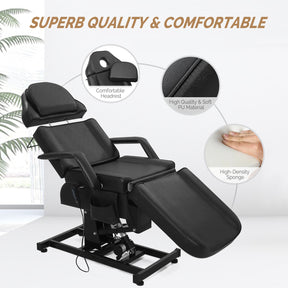 OmySalon FESB 75in Fully Electric Remote Adjustable Facial Massage Bed
