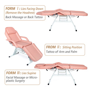 OmySalon SBWD 72in Adjustable Facial Massage Bed w/2 Beauty Baskets