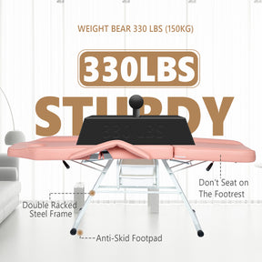 OmySalon SBWD 72in Adjustable Facial Massage Bed w/2 Beauty Baskets