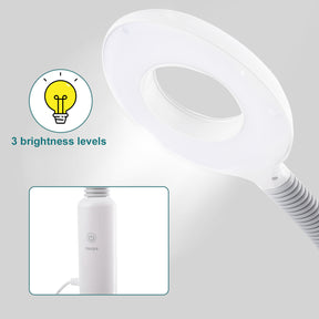 OmySalon 2 in 1 Facial Steamer with 5X Magnifying Lamp
