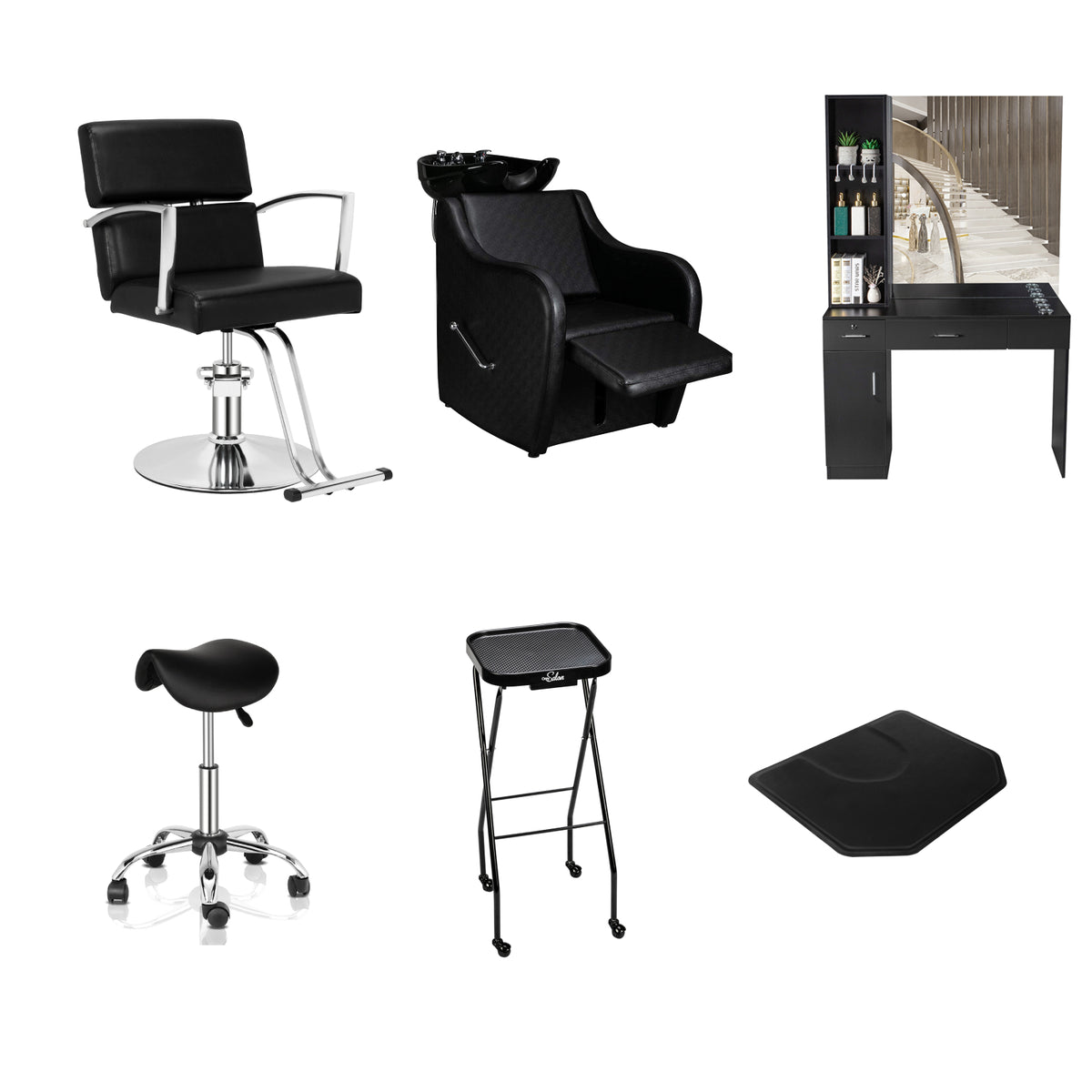 Omysalon 1 Operator Basic Salon Package Black