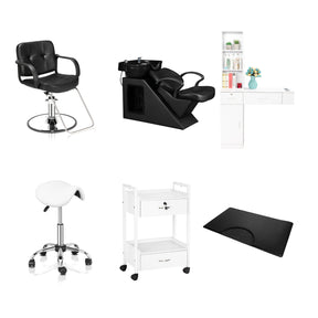 OmySalon 1 Operator Basic Salon Package Black & White